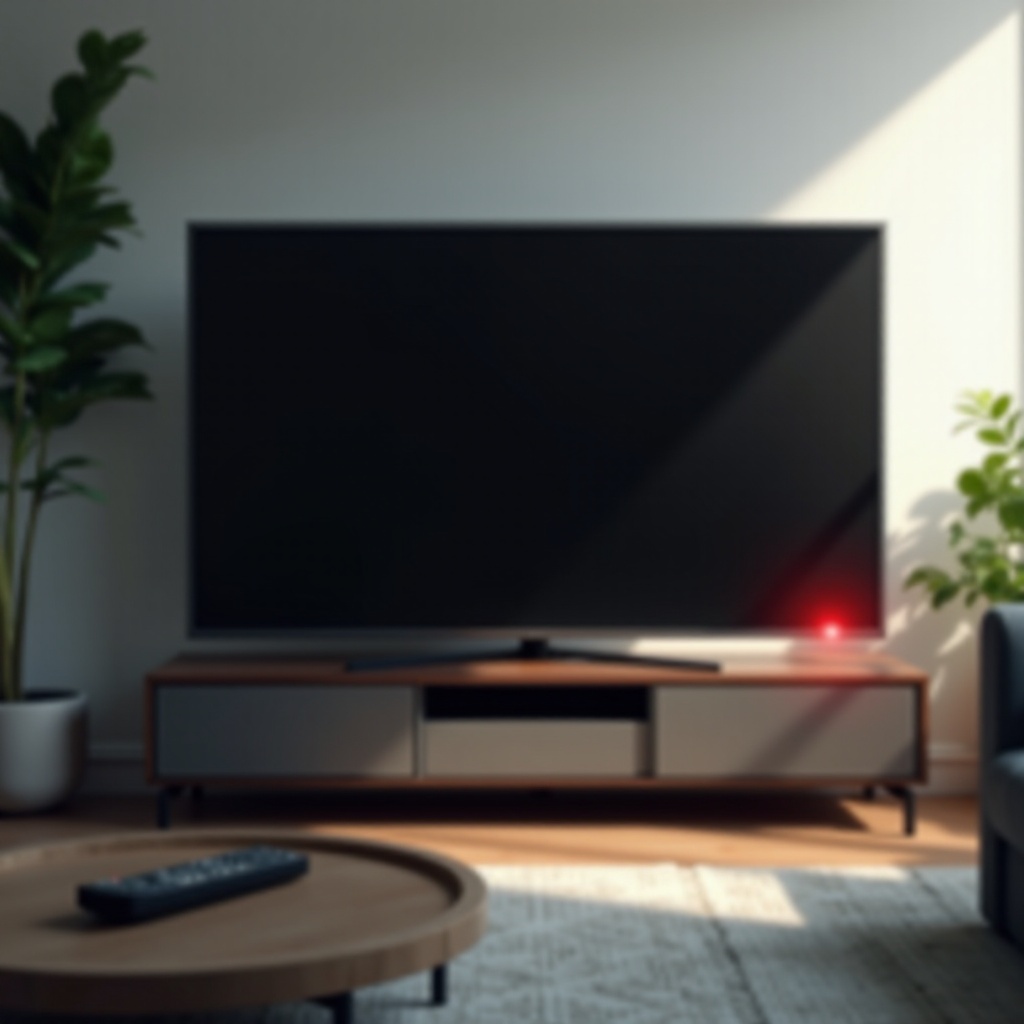 onn tv blinking red light