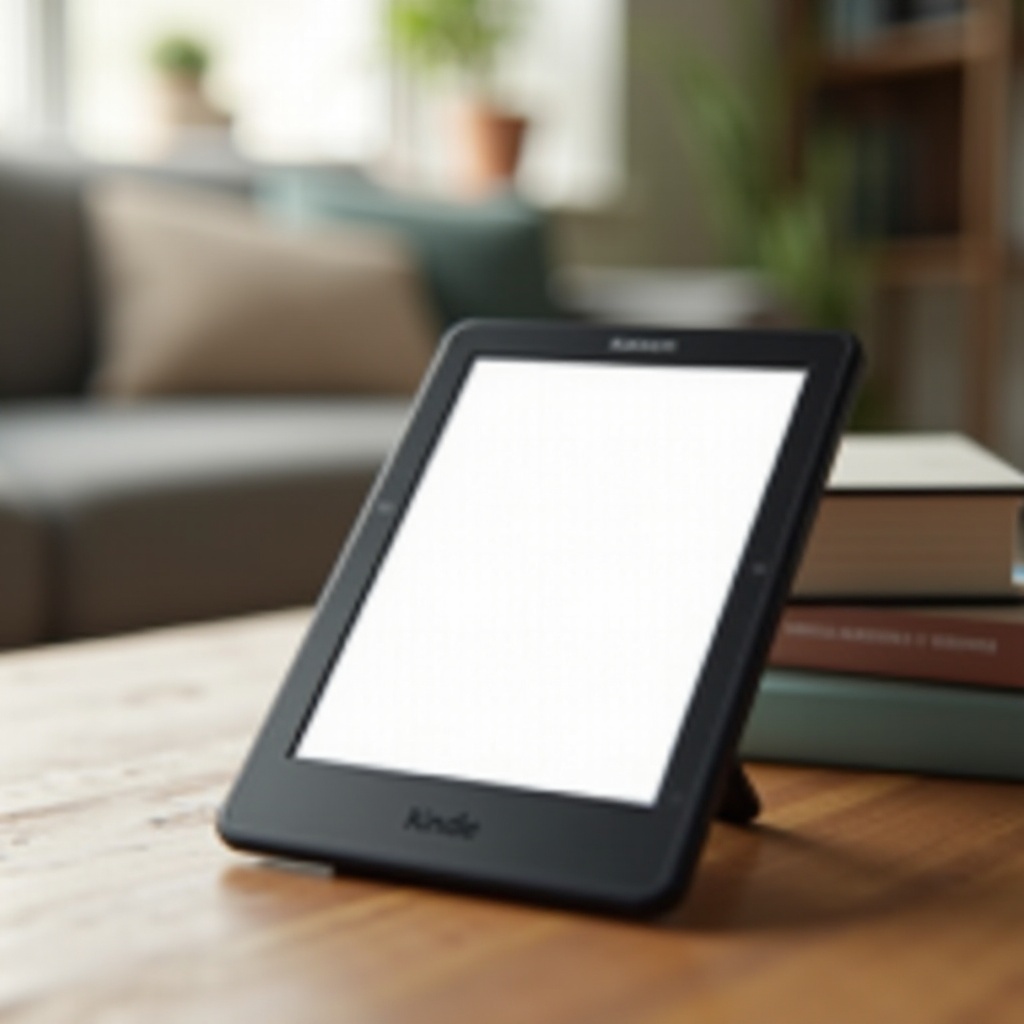Kindle bloqué sur un écran blanc