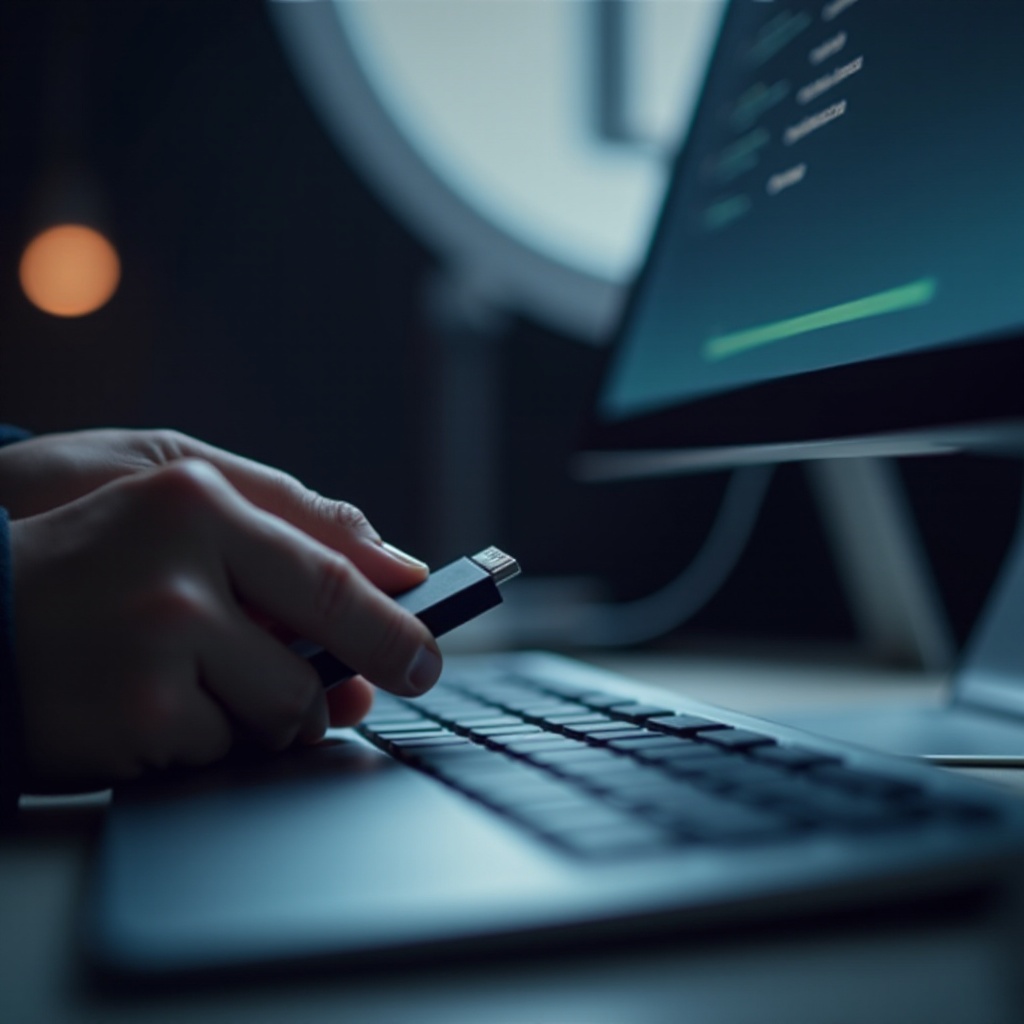 cursore lampeggiante di avvio finestra usb