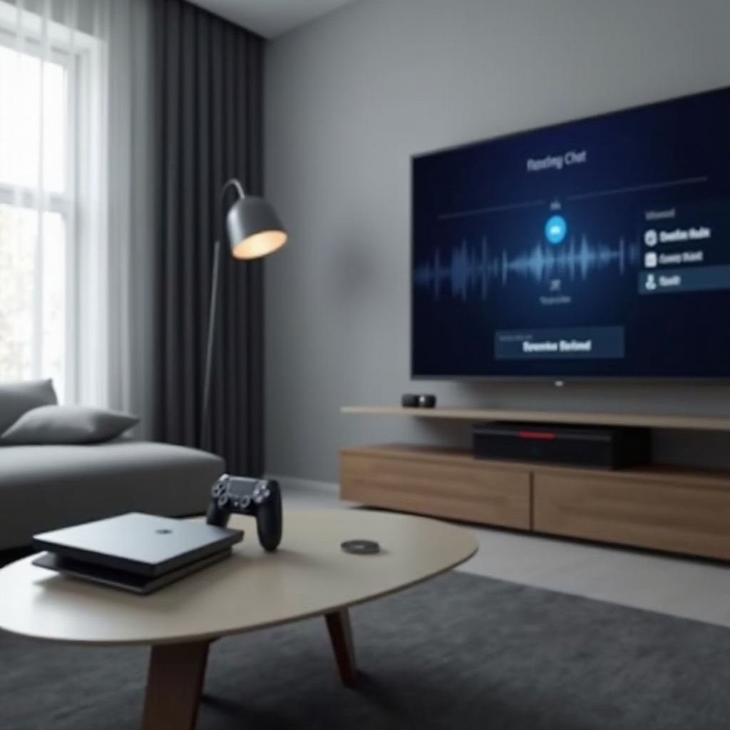 ps5 voice chat through tv