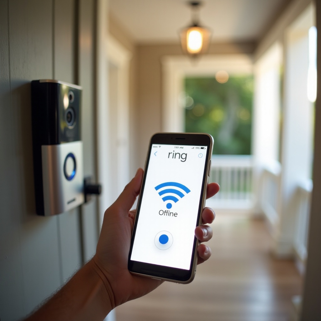 камера Ring не в сети, но Wi‑Fi работает