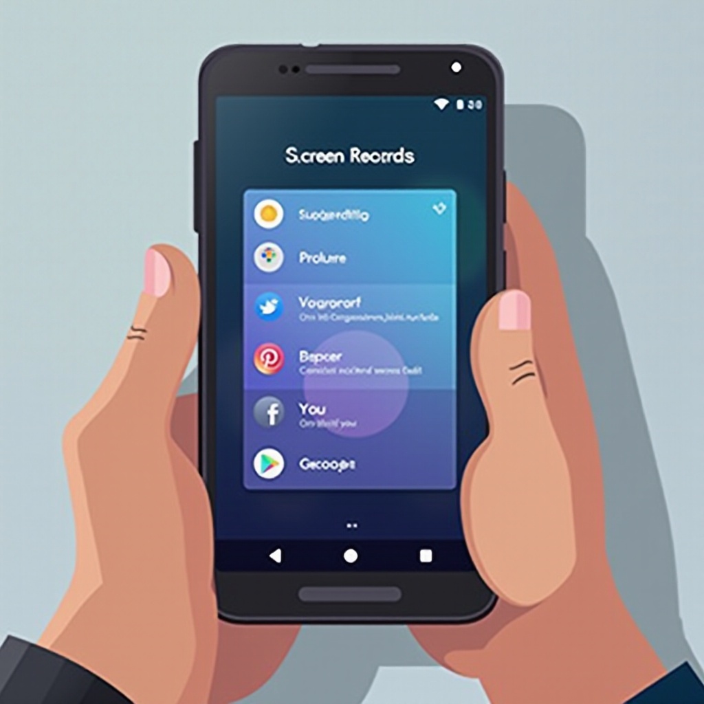how to get screen record on android
