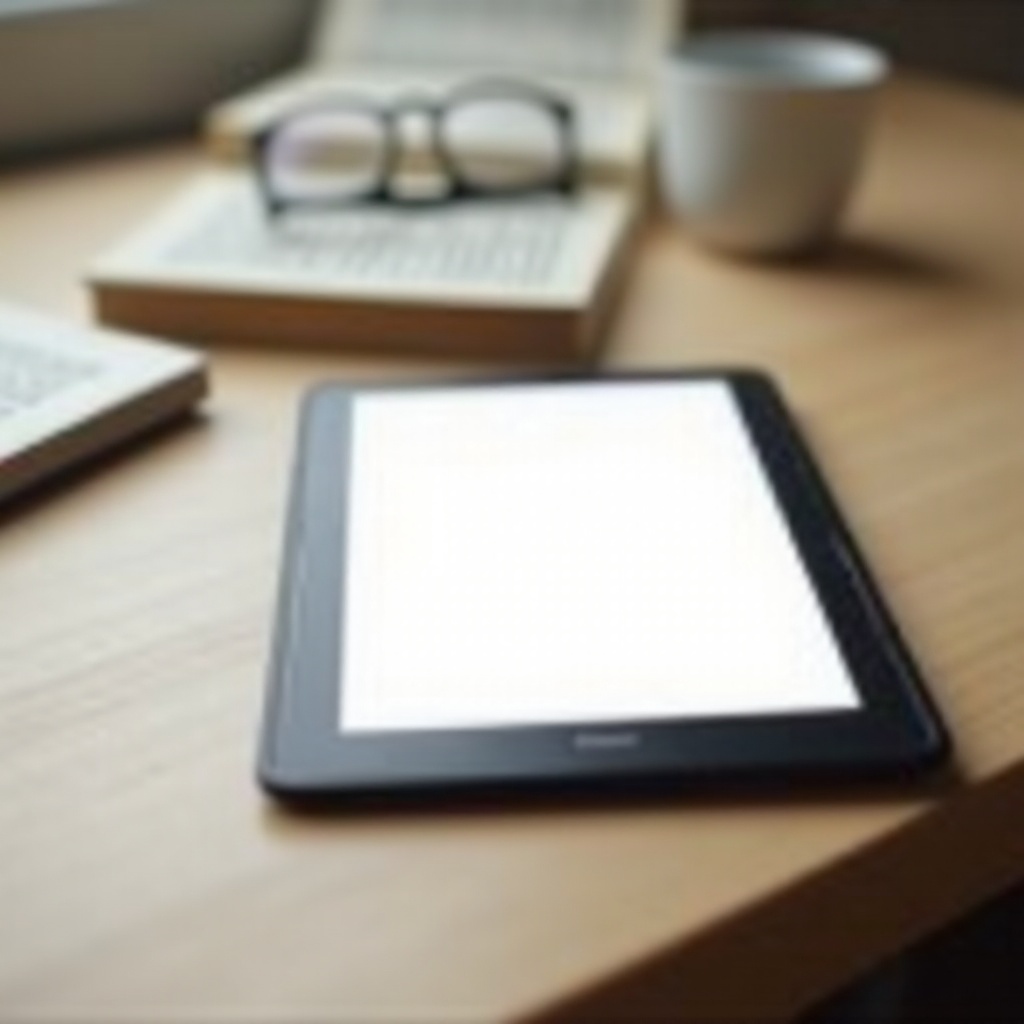 kindle stuck on white screen