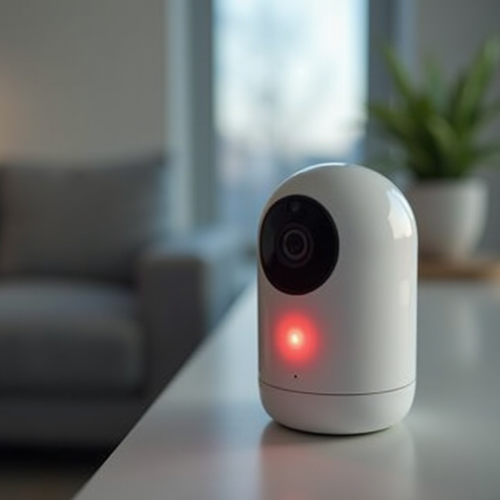 luz roja intermitente de eufy