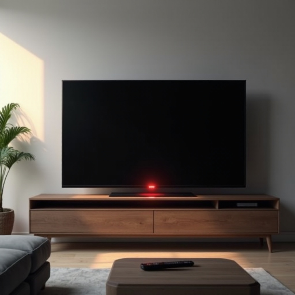 Onn-Fernseher blinkt rot