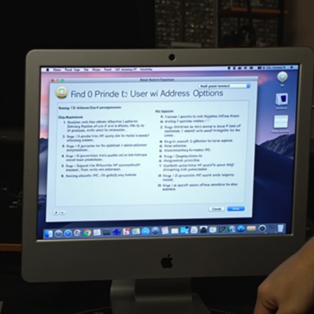 trovare l'indirizzo IP della stampante mac os x