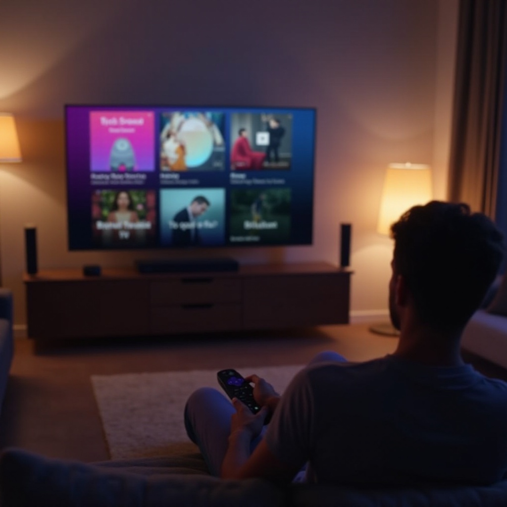 configuración de sonido de música de Roku TV